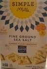 Fine Ground Sea Salt Almond Flour Crackers, Sea Salt